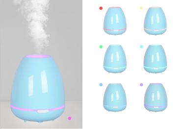 7 Color Night Light 300ml Full Plastic Aroma Diffuser (2)