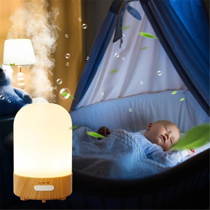 Soft warm light 3-in-1 glass aroma diffuser: aromatherapy diffuser, humidifier and night light
